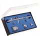 Professzionális airbrush készlet 0.5 mm-es fúvókával, 3 tartállyal (2cm3, 5cm3, 13cm3) Fengda BD-183