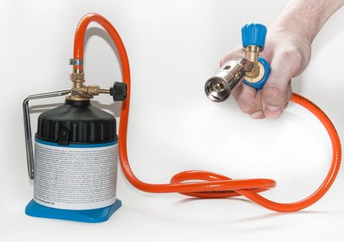 Forrasztólámpa készlet (forrasztómester) 2 gázpatronnal CFH LM3000 52170 