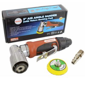   Kisméretű pneumatikus sarokcsiszoló fordulatszám szabályozással (excentrikus) 50 mm-es csíszolótárcsákhoz Technic AT-7037bn