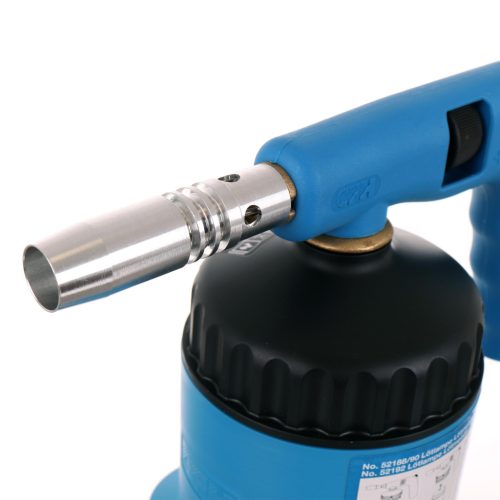 Lágyforrasztó pisztoly, forrasztólámpa piezo gyújtással 1 db gázpatronnal CFH PZ5000 52190 