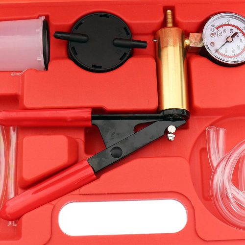 Manuális vákuumszivattyú fékrendszerek légtelenítéséhez műanyag kofferben TC Technic A1023