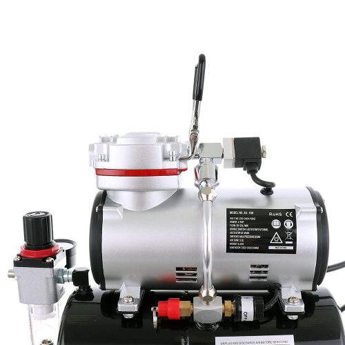Professzionális airbrush kompresszor 3 literes tartállyal, szűrővel és nyomásmérővel (6 bar) Fengda AS-189