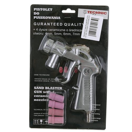 Homokfúvó pisztoly 4 kerámia fúvókával Lp-19c