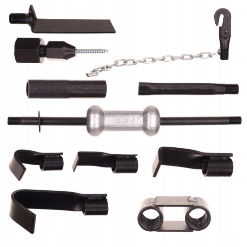 Inerciális lemezkalapács és lehúzó, karosszéria szerszám (10 darabos)  TC Technic LT-A1340 (tehetetlenségi kalapács)