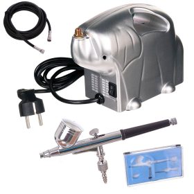   Komplett airbrush festőkészlet stúdiók és testfestő szalonok részére TC Technic AS16K 0.3 mm