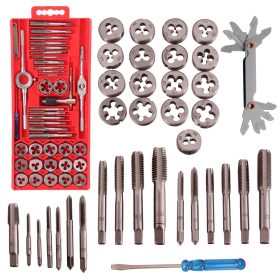   Menetvágók, menetfúrók, menetmetszők, kalibrátorok, 40 darabos készlet - TC Technic SK1894