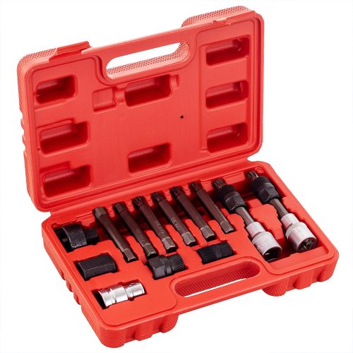 Generátor kulcsok készlete műanyag kofferben (13 darabos) TC Technic SK1418