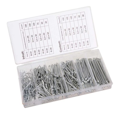 Egyenes sasszeg készlet műanyag tokban (555 darabos) TC Technic SK2423