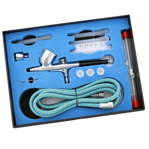 Airbrush festékszóró csomag 4 fúvókával és tömlővel TC Technic BD-130K