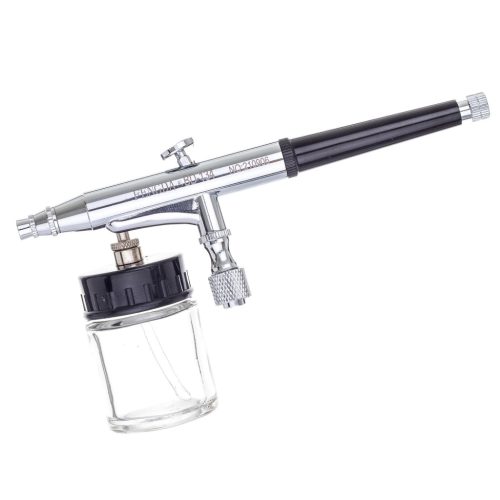 Airbrush szett 0.2mm, 0.3mm, 0.5mm fúvókákkal, kétfunkciós festékszóróval, oldalsó tartállyal Fengda BD-134K
