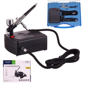   Komplett airbrush festő csomag kompresszorral mobil művészek részére Fengda BD-831  0.2 mm