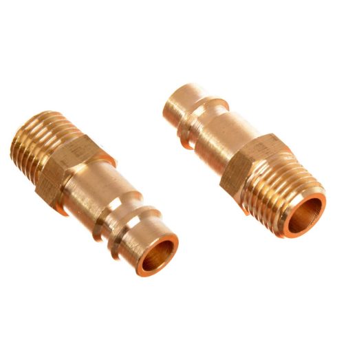 Pneumatikus gyorscsatlakozó dugó 1/4" külső menettel - 1 db (nikkelezett)