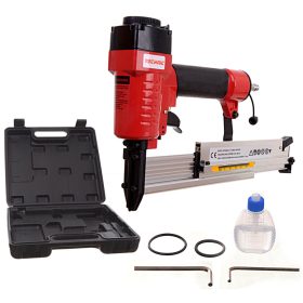   2 az 1-ben pneumatikus szegező és tűzőgép műanyag kofferben (15-50mm) Technic Ns-5040b