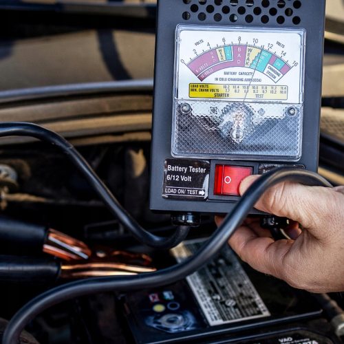 Analóg akkumulátormérő, teszter 6V 12V (Battery Tester) TC Technic SK2166