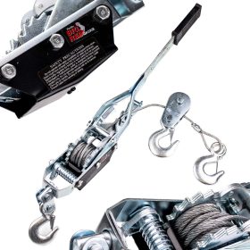   Kézi kötél csörlő 3 horoggal, 2 lánckerékkel 4 Tonnás teherbírással Big Red TRK8041