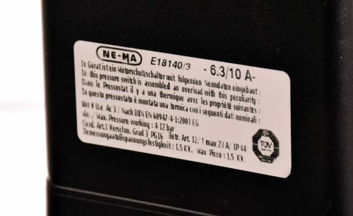 Nyomáskapcsoló nagy kompresszorokhoz 1/4" 400V 10A Ne-Ma ET24V6 Made In Italy