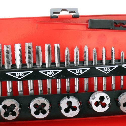 32 részes menetmetsző és menetfúró készlet M3-M12, fém tokkal TC Technic LT-V32