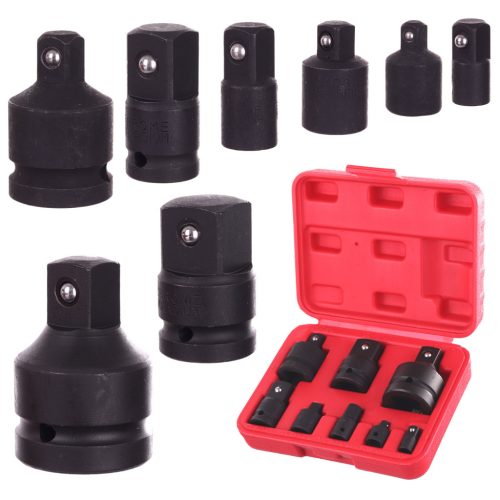 Dugókulcs készlet ütvecsavarózókhoz műanyag tokban (8 darabos) 1" - 1/4" Tc Technic ASK-012