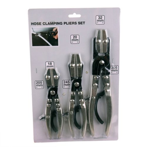 Fém tömlő krimpelő fogó (szorítófogó) flexibilis csövekhez és fékcsövekhez 3 db TC Technic JC1022