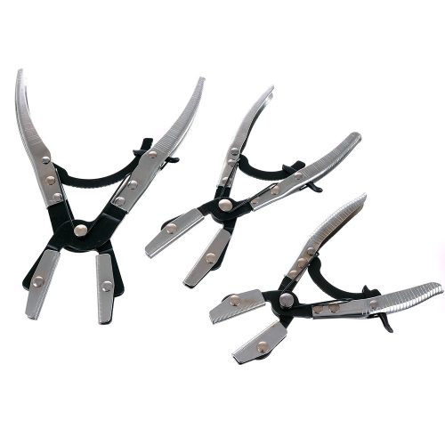 Fém tömlő krimpelő fogó (szorítófogó) flexibilis csövekhez és fékcsövekhez 3 db TC Technic JC1022