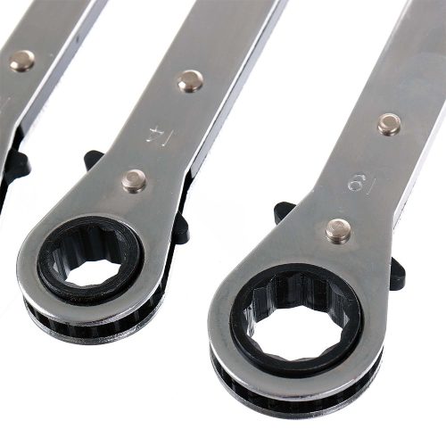 Racsnis gyűrűs kulcs készlet műanyag tartóban (5 darabos) 6-21mm TC Technic JC1120