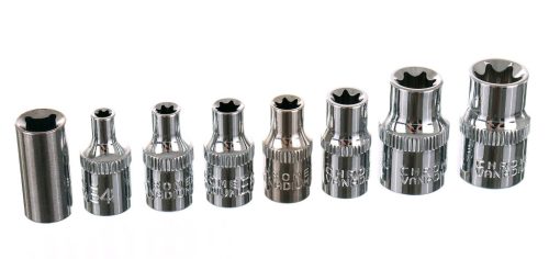 Torx bitek és dugókulcsok készlete műanyag kofferben (30 darabos) TC Technic JC1533