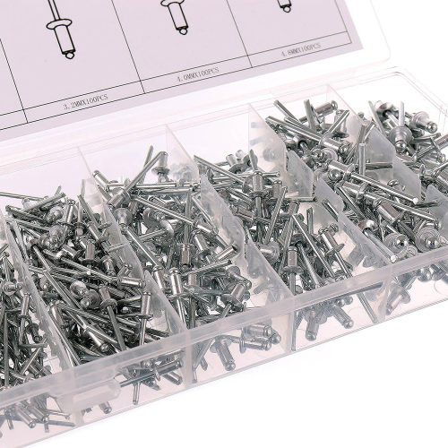 400 darabos alumínium szegecskészlet műanyag tokban TC Technic JC8007