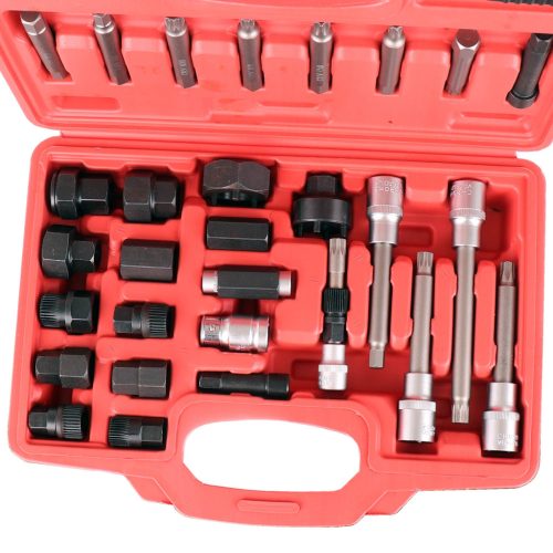 Generátor kulcsok készlete műanyag kofferben (30 darabos) Audi BMW Ford járművekhez TC Technic 