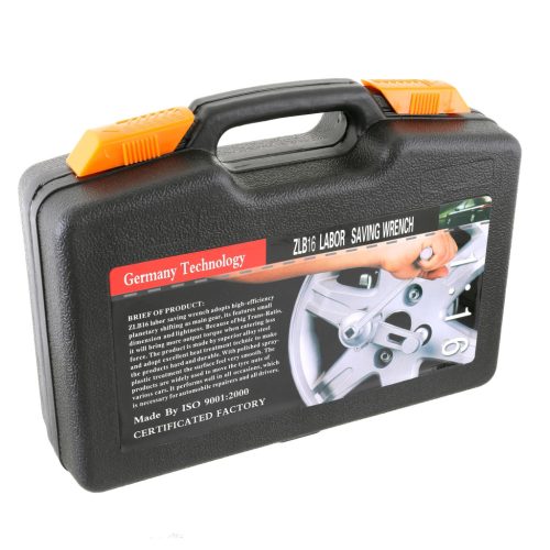 Áttételes kerékanyakulcs 3 adapterrel műanyag kofferben 1x16 1/2"  TC Technic SK1765
