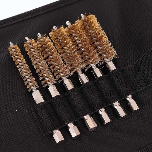 Kefe készlet izzítógyertya és injektor aljzatok tisztításához (20 darabos) TC Technic SK2647