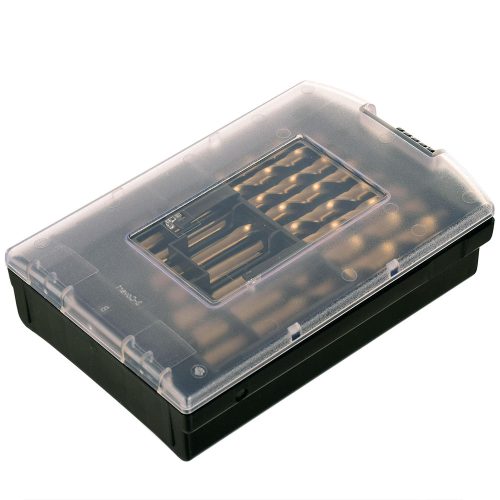 HSS-CO kobaltfúró készlet fémhez műanyag tokban 1-10mm (19 darabos)  TC Technic JC1548019