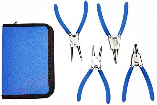 Külső és Belső seeger fogó készlet szövet tokban (4 darabos) 150mm TC Technic JC1020-150 