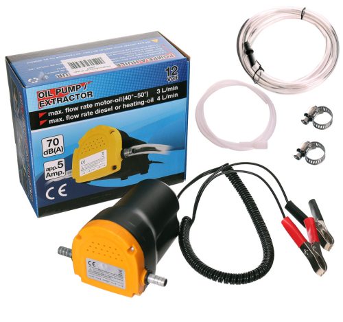 Szivattyú folyadékok szivattyúzásához (motorolajhoz és üzemanyagokhoz is) 12V TC Technic