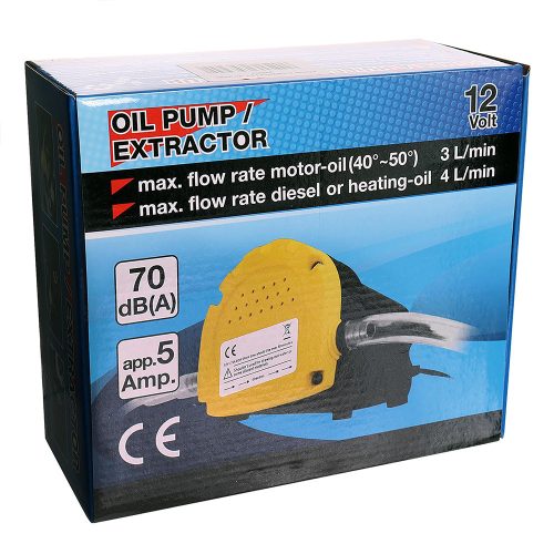 Szivattyú folyadékok szivattyúzásához (motorolajhoz és üzemanyagokhoz is) 12V TC Technic