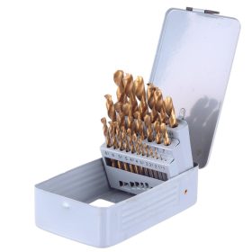   Titán fém fúrószárak készletben fém tartóban HSS-tin 1-13mm (25 darabos) TC Technic DR25