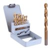 Titán fém fúrószárak fém tokban HSS-tin 1-10mm (19 darabos) TC Technic 28540