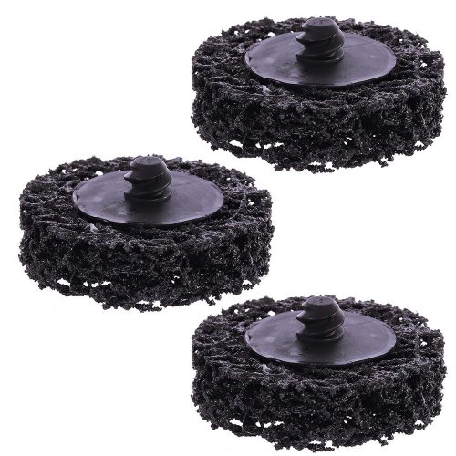 Csiszolótárcsák rozsda és festék eltávolításhoz (3 db) 50 mm-es átmérő, 6 mm-es befogású tokmányokhoz