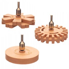   Gumi tárcsák matrica és ragasztó eltávolításhoz 6 mm-es szárral (3 db)