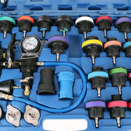 Hűtőrendszer szivárgásmérő, radiátor teszter (28 darabos) TC Technic DN-G1029