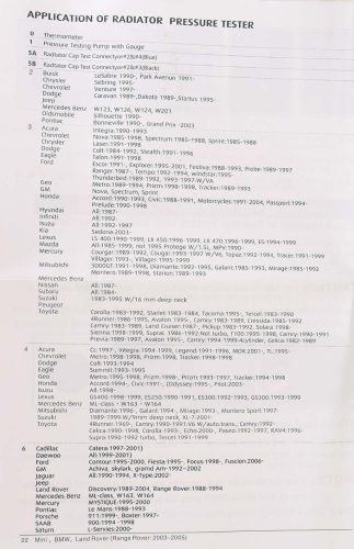 Hűtőrendszer szivárgásmérő, radiátor teszter (28 darabos) TC Technic DN-G1029