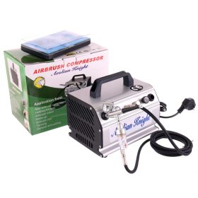   Airbrush kompresszor + airbrush festékszóró 0,3 mm + tömlő + szűrő AS179K