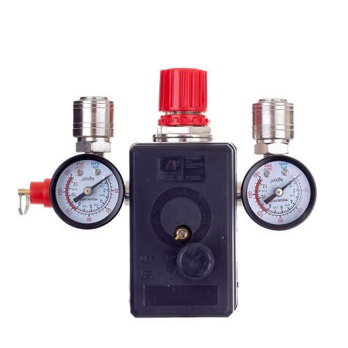 Nyomáskapcsoló nyomásszabályzóval és 2 db nyomásmérővel 400V 1/2"  Technic PL-400