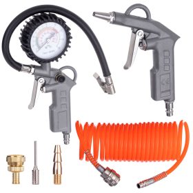   Pneumatikus pisztoly szett 6 db-os (lefújó és felfújó adapterekkel)