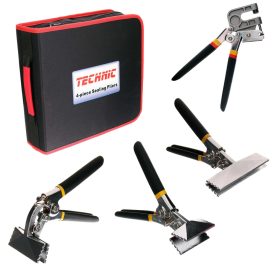   Bádogos fogó készlet nemezelő szerszámmal szövet tokban TC Technic H-1076