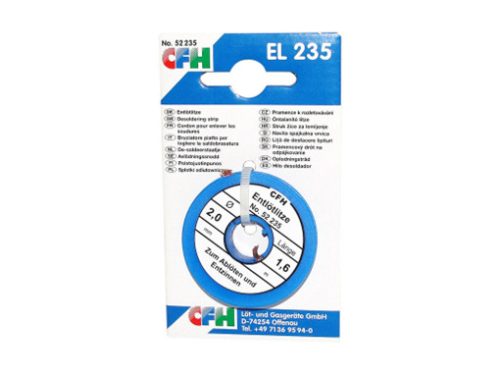 Forraszeltávolító sodronypászma réz és ón elszíváshoz 1.6m Cfh 52235