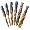 Menetfúrók készletben műanyag tokban M3-M10 (6 db-os) HSS Titanium TC Technic DN-F1284-1