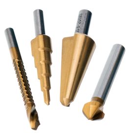   Lépcsős fúró, dörzsár,  marófúró készlet (4 darabos)  TC Technic F1290