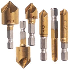   Letörő kúpos süllyesztő fúrókészlet 6-19 mm   6 db-os