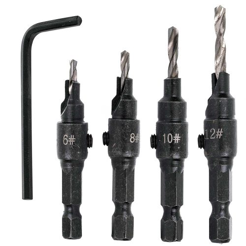 Fa fúrószárak sűllyesztővel bit csatlakozással 6-12 mm-es furatokhoz (4 darabos) TC Technic F1286