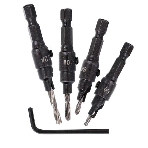 Fa fúrószárak sűllyesztővel bit csatlakozással 6-12 mm-es furatokhoz (4 darabos) TC Technic F1286